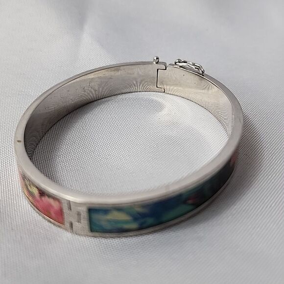 Christian Lacroix Colorful Hinged Bracelet With Safety - Picture 11 of 15